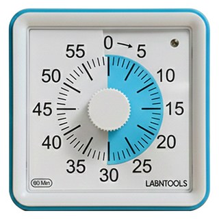 랩앤툴스 구글타이머 무음모델, 1개, 블루계열
