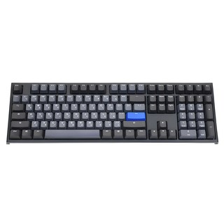 Ducky One 2 Skyline 天際線 100% 中文 機械式鍵盤 Cherry 茶軸, DKON1808-BTWPDZHBS, 黑色 + 灰色 + 藍色