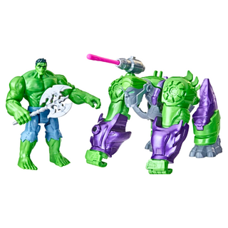 Hasbro 孩之寶 漫威 恐龍機甲出擊系列 機械浩克搭配伽瑪粉碎機機械恐龍, 1盒