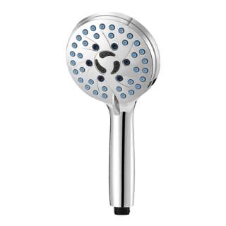 城適潔具 二合一7段模式增壓噴槍淋浴花灑蓮蓬頭 11 x 27cm, 銀色, 1個