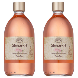 SABON 國際航空版 玫瑰茶語 沐浴油, 500ml, 2瓶