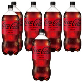 Coca-Cola 可口可樂 Zero 無糖 2L 暢飲無負擔 享受清涼感, 6瓶