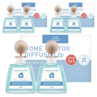 더허브샵 기분좋은 홈닥터 디퓨저, 방냄새&잡냄새제거, 200ml, 3개