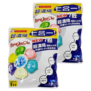 BangJiaShi 幫家適 七腔洗衣球 7合1洗衣球 洗衣膠囊, 50顆, 2袋