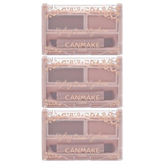 CANMAKE 雙效造型眉彩 眉蠟 + 眉粉 1.3g, 3個, 03 玫瑰棕