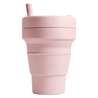 stojo 摺疊吸攜杯 布魯克林限定版 16oz, 撫子粉, 473ml, 1個