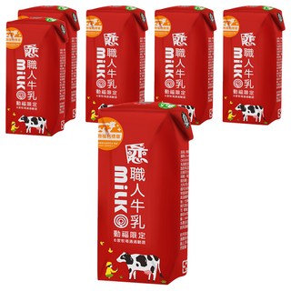戀 職人牛乳保久乳, 6瓶, 200ml