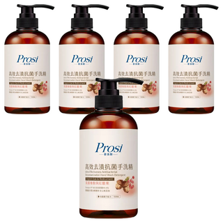 Prosi 普洛斯 高效去漬抗菌手洗精 含棕櫚油與紅醋栗, 500ml, 5瓶