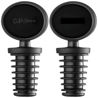 GP&me Sommelier酒瓶塞, 黑色, 2個