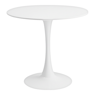 MH家居 韓系圓形餐桌, 4人, 白色