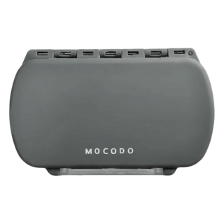 MOCODO 伴佳家 多用途隨身收納盒6格 E2501, 1個, 灰色