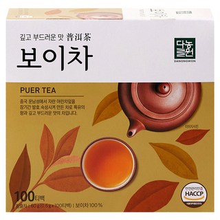 다농원 보이차, 0.6g, 100개입, 1개
