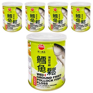 味一食品 海苔芝麻鱈魚鬆 150g, 5罐