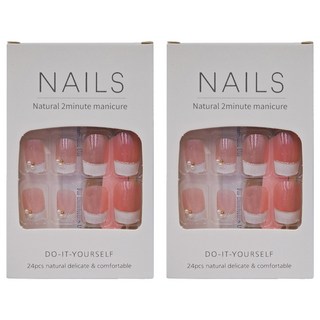Paula's Nail 寶拉美甲 大甲型美甲貼片, AP69189, 2入, AP69189 大甲中長款, 2盒