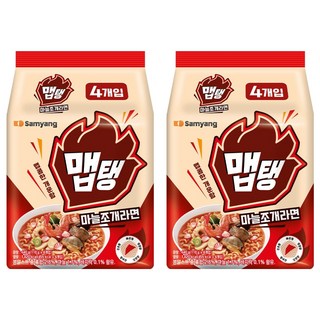 Samyang Foods 三養 香辣蒜味蛤蜊湯麵 110g, 8包