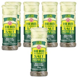 OTTOGI 不倒翁 奧勒岡迷迭香調味鹽 香草味, 6瓶, 55g