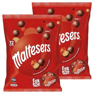 maltesers 麥提莎 牛奶巧克力球分享包, 2袋, 144g