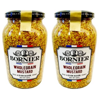 BORNIER 全穀芥末籽醬, 420g, 2個