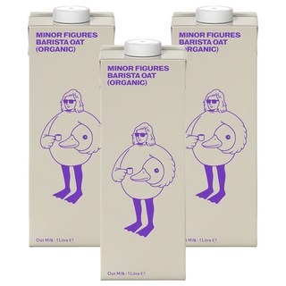 MINOR FIGURES 小人物 濃厚版燕麥奶 咖啡師, 1L, 3瓶