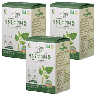선녀와나물꾼 평창 한끼 취나물 박스타입, 50g, 3박스