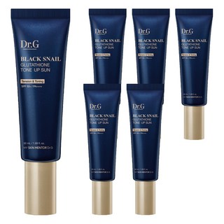 닥터지 블랙 스네일 글루타치온 톤업 선크림 SPF50+ PA++++, 50ml, 6개