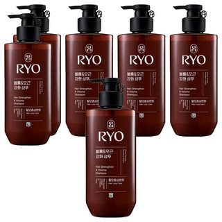 RYO 呂 豐盈強韌髮根香氛洗髮精 木質調麝香, 480ml, 6瓶