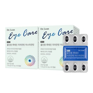 Dr.Lean 多效合一葉黃素玉米黃質蝦紅素, 2個, 60錠