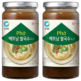 청정원 베트남 쌀국수 소스, 370g, 2개