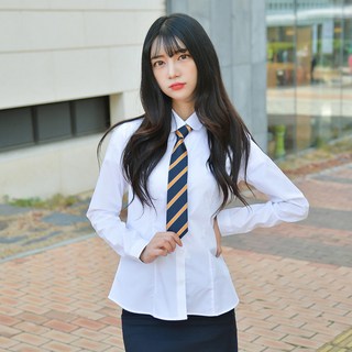 gyobokmall 頂級彈性圓領校服襯衫