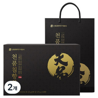 신풍제약 천품침향환 + 쇼핑백, 2개, 225g