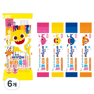 Taeyang Life Health 碰碰狐鯊魚寶寶維他命Tok Tok, 15g, 6個