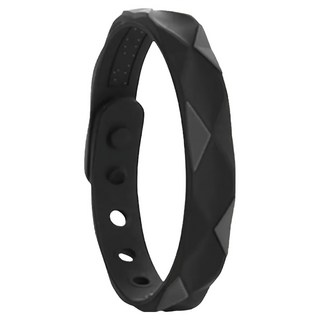 防靜電負離子運動矽膠手環, 不適用, 黑, 1個