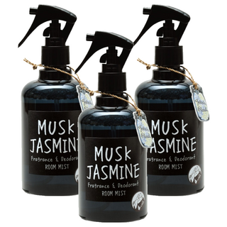 John's Blend 室內芳香噴霧 麝香茉莉花 280mL 植物性萃取消臭配方 清新不刺鼻 衣物/家中/辦公室/廁所適用, 3瓶