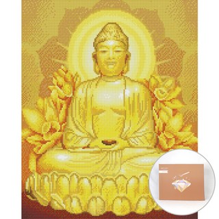 Artjoy DIY 珠寶十字繡帆布 50 x 40 厘米, 金佛, 1個