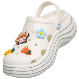 U7 女式木屐雙尾涼鞋+配飾套組, 白色的, 235