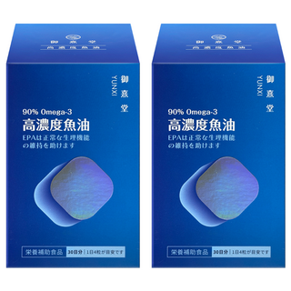 御熹堂 黃金頂級90%高濃度魚油, 120顆, 450mg, 2盒