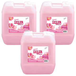 피죤 레귤러 섬유유연제 핑크로즈 본품, 20L, 3개