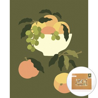 아트조이 DIY 명화그리기 행복이 가득한 복숭아 40 x 50 cm, 혼합색상, 1개