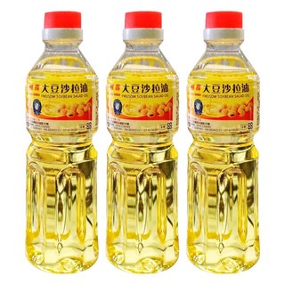 福壽實業 大豆沙拉油，黃豆萃取精煉，油質穩定, 600ml, 3瓶