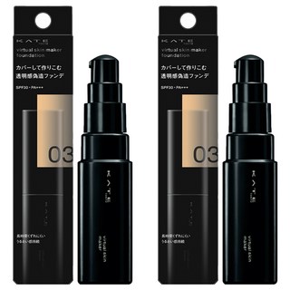 KATE 凱婷 台灣原廠公司貨 幻象零瑕粉底液 25ml, 03, 2個