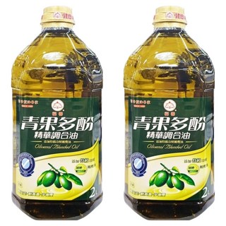 福壽實業 青果多酚精華調合油 2L 耐高溫少油煙, 2瓶