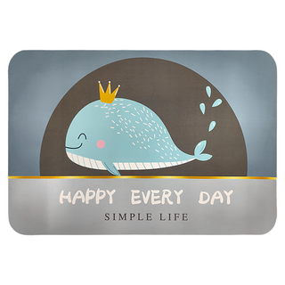 BonBon naturel 軟式珪藻土踏墊 Set, 60 x 40cm, 皇鯨冠