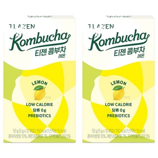 TEAZEN 茶禪 康普茶沖泡粉 檸檬口味, 5g, 10條, 2盒