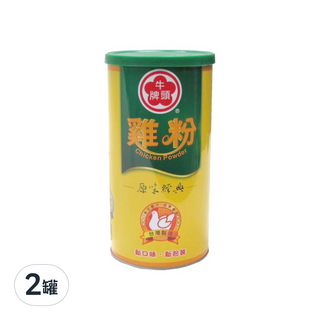 牛頭牌 鮮雞粉罐，原味經典，新口味新包裝, 1kg, 2罐