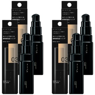 KATE 凱婷 台灣原廠公司貨 幻象零瑕粉底液 25ml, 03, 4個