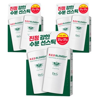닥터지 레드 블레미쉬 수딩 업 선스틱 듀오 세트 SPF50+ PA++++, 42g, 3개