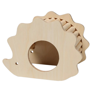 寵物星樂園 造型實木躲避屋, 1個, 刺蝟