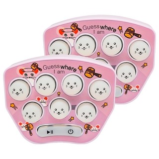 迷你打地鼠機 5.8 x 4.5 x 1.9cm 2個, 紫色, 1組