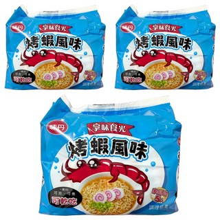 味丹 享味食光 烤蝦風味麵 70g, 15包