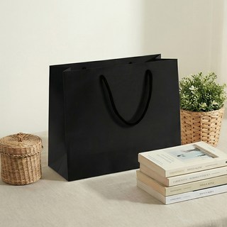 마메 쇼핑백 가로형, B 블랙, 10개